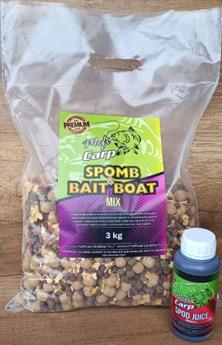 MEFI Spomb & Bait Boat Mix 3kg + Spod Juice 250ml