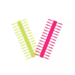 Delphin Q-STOP stopper / sárga + rózsaszín 7mm