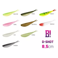 BOMB! Gumihal D-SHOT / 5db 8,5cm/Motor Oil