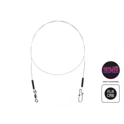   Fluorokarbon előke BOMB! forgóval és kapoccsal 2db/15cm/5kg