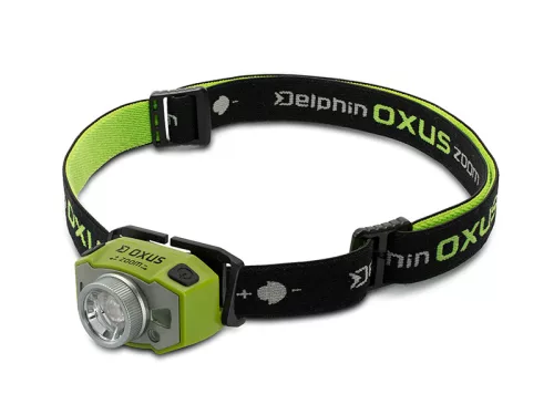 Delphin OXUS Zoom fejlámpa 5W/300lm/1200mAh