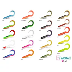   DuoPACK BOX Delphin TwistaX Eeltail UVs / 6x 5db 6cm/BLOODY MILION