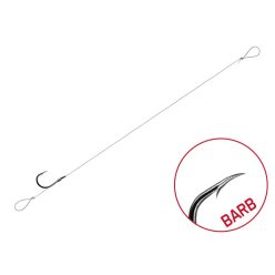   Kötött horog Delphin FLR Loop / 6db 8cm / 0,22mm / BARB #10