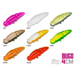   Delphin BUGO Cheese műlárva / 15 db plasztik csali 4cm / VOGON