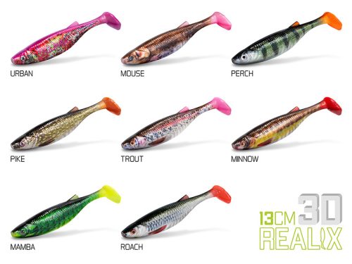 DuoPACK BOX Delphin Realix 3D / 6 x 2 db 13cm / Pike
