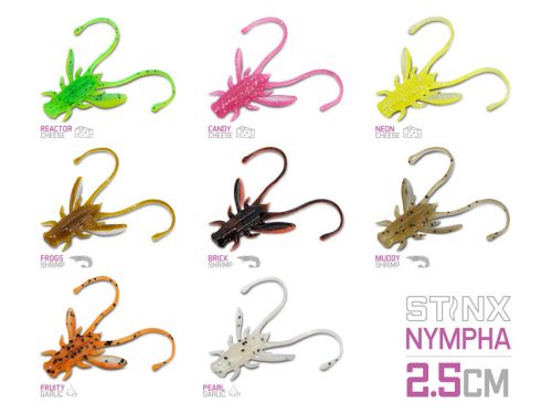 Műcsali Delphin B! Stinx NYMPHA / 20 db 2.5cm / PEARL