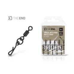   Delphin TheEND Q-Cast forgó karikával és gyorskapoccsal / 10 db #4/20kg