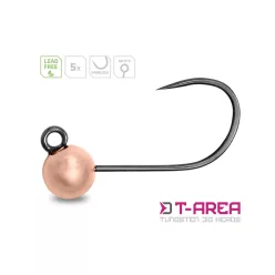 Delphin T-AREA BL Tungsten jig / 5 db réz/4mm/0,6g/#6