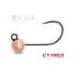 Delphin T-AREA BL Tungsten jig / 5 db réz/4mm/0,6g/#6