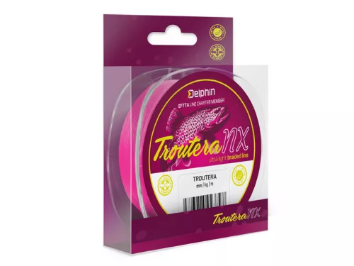 Delphin TROUTERA NX / rózsaszín 0,085mm 3,4kg 135m