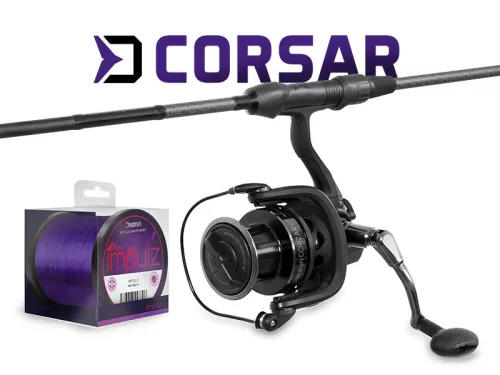 Pontyozó szett Delphin CorsaBLACK NERO 360cm/2 rész + 6T + 0,30mm