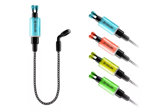 Delphin COLOR láncos kapásjelző szett / 2 db kék + piros