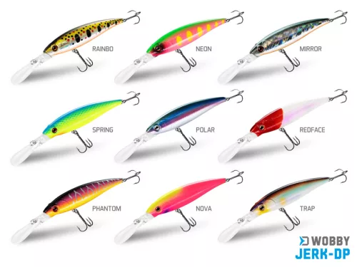 Wobbler Delphin WOBBY JERK-DP 12,5g/9cm/Susp./RAINBO