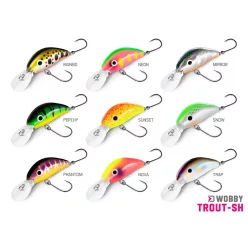 Wobbler Delphin WOBBY TROUT-SH 4g/4cm/Float./SUNSET