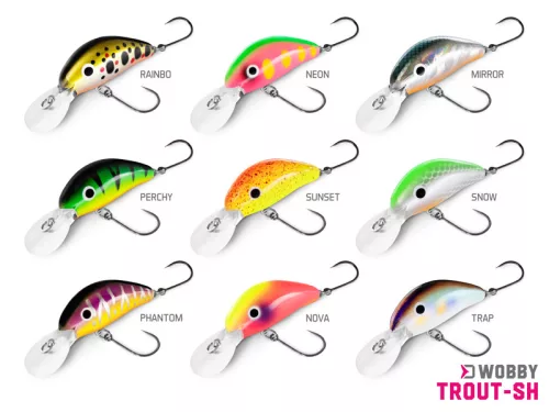 Wobbler Delphin WOBBY TROUT-SH 4g/4cm/Float./NOVA