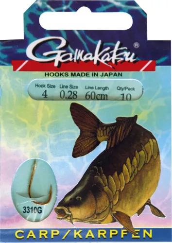 GAMAKATSU Carp előkötött 10/cs. 8 ( BKG-3310G) 