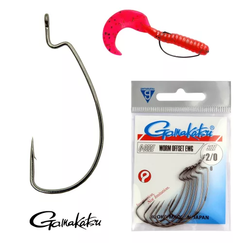 GAMAKATSU Worm Offset 5/0 5/cs. 