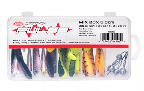 Berkley Pulse Shad Box 6cm incl Jigheads 20/4ps