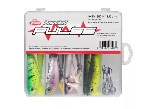 Berkley Pulse Shad Box 11cm incl Jigheads 12/4ps