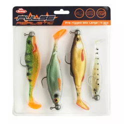 Berkley Pulse Realistic Prerigged Mix Large 4pcs