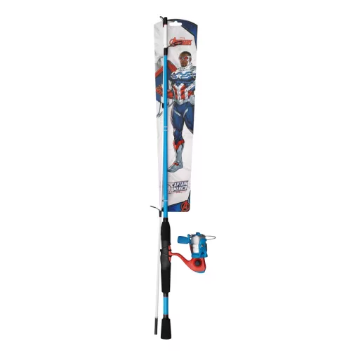 SHAKESPEARE MARVEL CAPTAIN AMERICA SPINNING COMBO