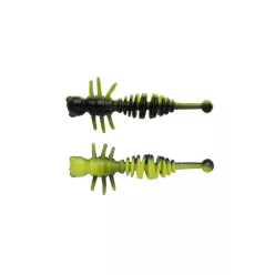 Berkley PWRBT PWR Larvae 40mm Black/Snsne Ylw