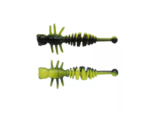 Berkley PWRBT PWR Larvae 40mm Black/Snsne Ylw