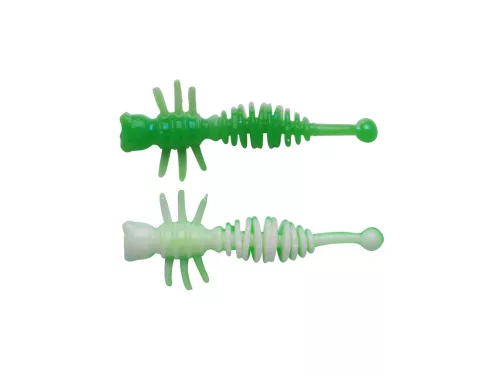 Berkley PWRBT PWR Larvae 40mm Sprng Grn/White