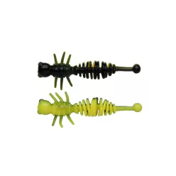 Berkley PWRBT PWR Larvae 55mm Black/Snsne Ylw