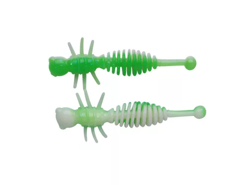 Berkley PWRBT PWR Larvae 55mm Sprng Grn/White