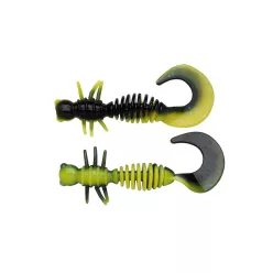 Berkley PWRBT PWR Curly 55mm Black/Snsne Ylw