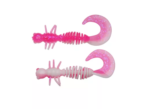 Berkley PWRBT PWR Curly 55mm Pink/White