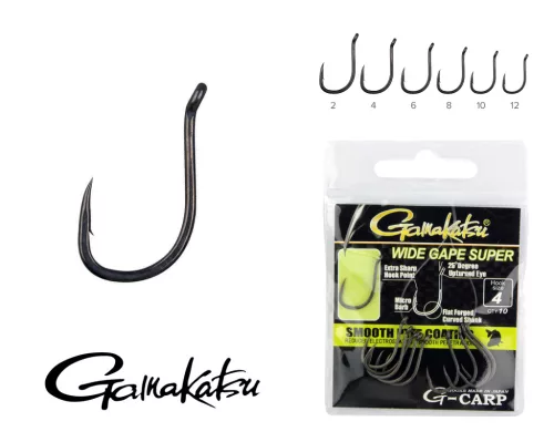 GAMAKATSU G-Carp Wide Gape Super 10/cs. 2-es