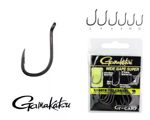 GAMAKATSU G-Carp Wide Gape Super 10/cs. 10-es 