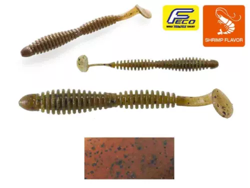 TIEMCO LOCOISM FLEXY SHAD 3" 7.6cm #102 GP/BKF