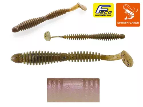 TIEMCO LOCOISM FLEXY SHAD 3" 7.6cm #226 Purple Smelt