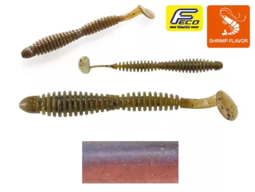 TIEMCO LOCOISM FLEXY SHAD 3.5" 8.9cm #002 NA Pro Blue