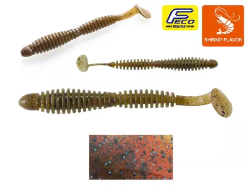 TIEMCO LOCOISM FLEXY SHAD 3.5" 8.9cm #133 GP/BK&BLF