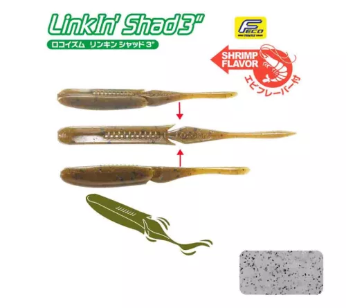 TIEMCO LINKIN SHAD 4" 10cm Color 161