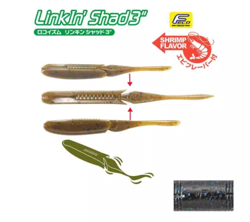 TIEMCO LINKIN SHAD 5" 12.5cm Color 112