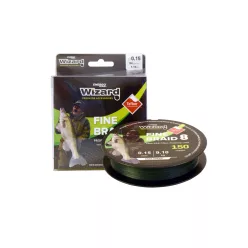 WIZARD FINE BRAID 8 0,15 150M 9,1KG DARK GREEN