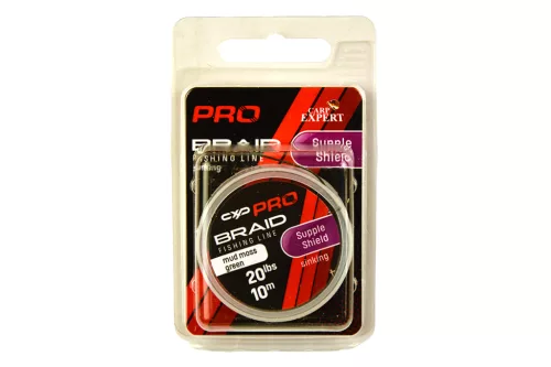 CARP EXPERT PRO SUPPLE SHIELD FONOTT BEVONATOS SÜLLYEDŐ ELŐKEZSINÓR 20LBS MOSS GREEN 10M