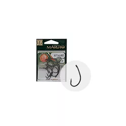   MARUTO HOROG 8714BD CARP HOOKS HC T.D.E.5° BARBED FORGED BLACK NICKEL 8