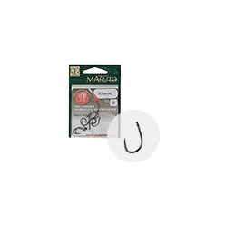   MARUTO HOROG 8366BL CARP HOOKS BARBLESS STRAIGHT EYE FORGED REVERSED RINGED HC BLACK NICKEL 6