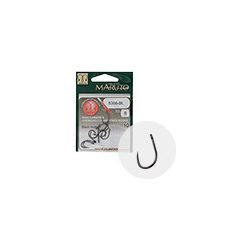   MARUTO HOROG 8366BL CARP HOOKS BARBLESS STRAIGHT EYE FORGED REVERSED RINGED HC BLACK NICKEL 10