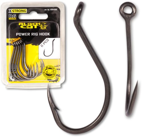 Black Cat #6/0 Power Rig horog DG DG coating 6 darab