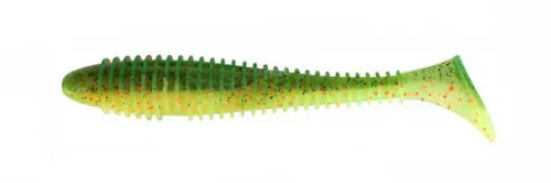 Keitech Swing Impact FAT 4,3" / EA#05 - Hot Fire Tiger gumihal 6db/csomag