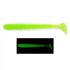   Keitech Swing Impact 2.5" / #026S - Clear Chartreuse Glow gumihal 10db/csomag