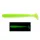 Keitech Swing Impact 2.5" / #026S - Clear Chartreuse Glow gumihal 10db/csomag
