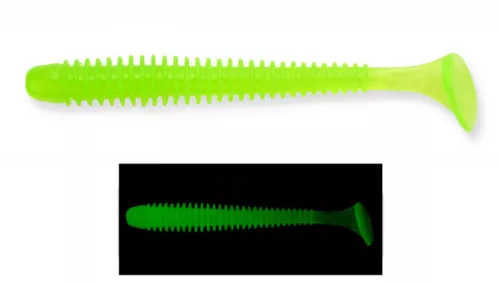 Keitech Swing Impact 2.5" / #026S - Clear Chartreuse Glow gumihal 10db/csomag